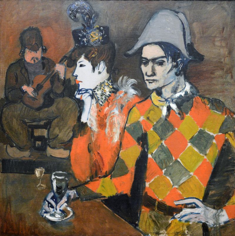 Pablo Picasso 1905 At the Lapin Agile - New York Metropolitan Museum Of Art